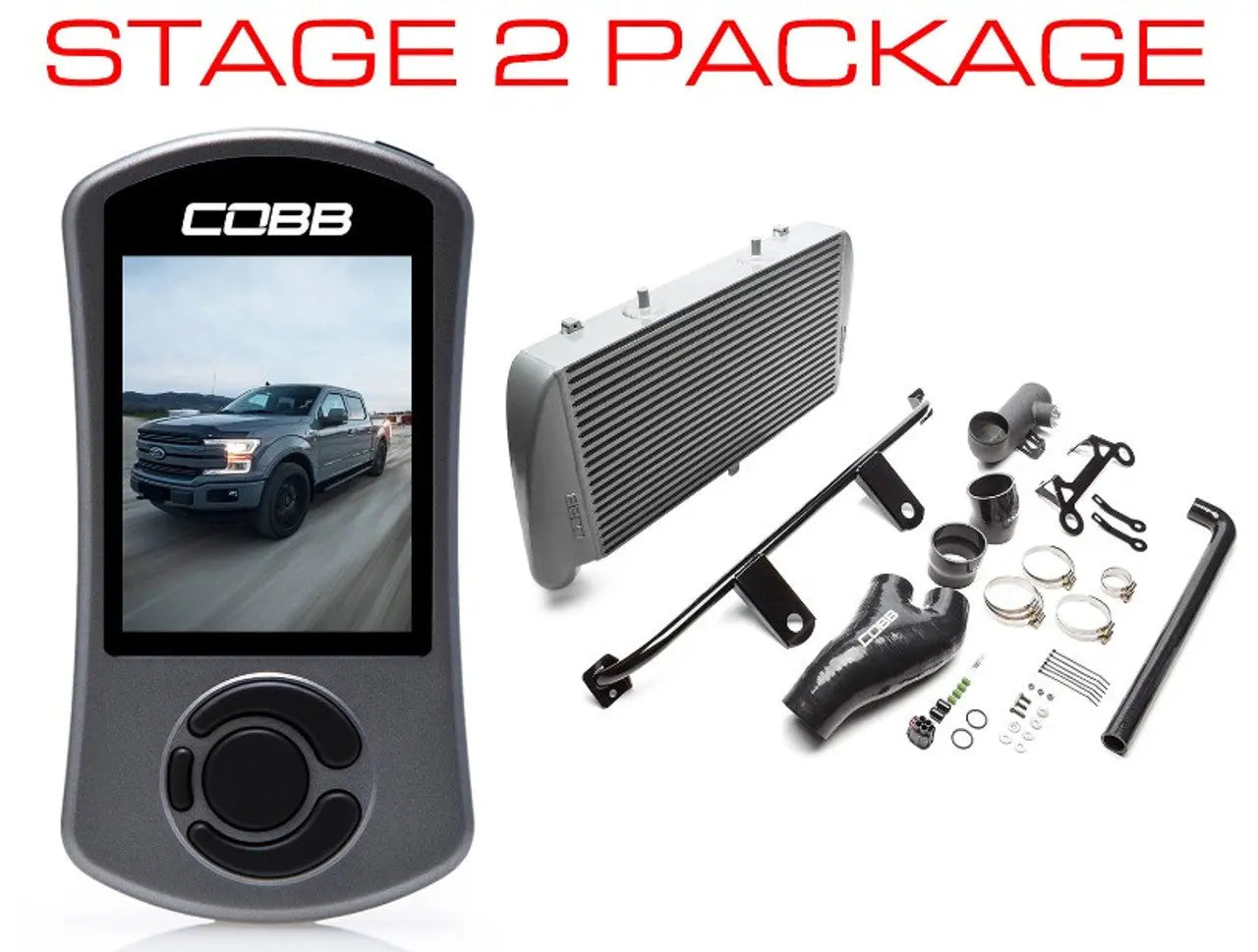 COBB 17-19 Ford F-150 EcoBoost 3.5L Stage 2 Power Package w/TCM (No Intake) - Silver FOR0060020SL-TCM-NI COBB