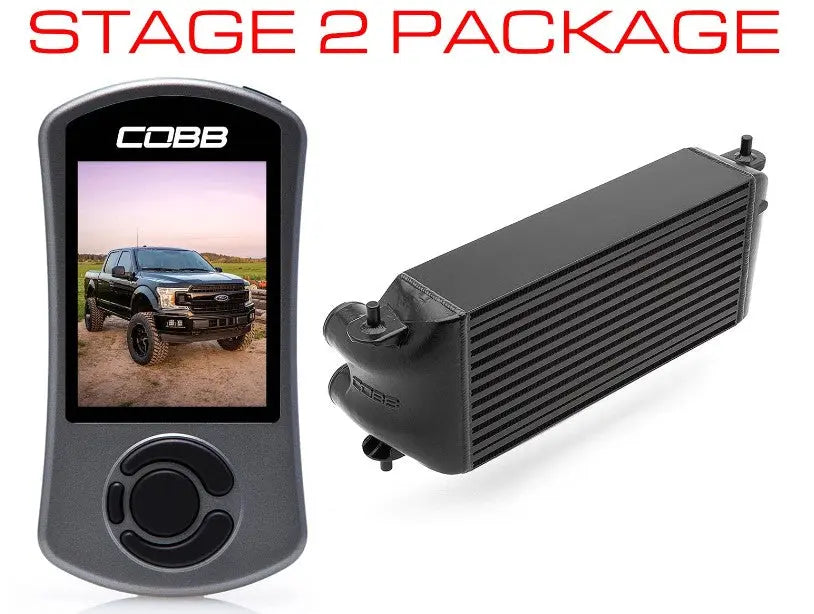 COBB 2020 Ford F-150 Ecoboost 3.5L Stage 2 Power Package - Black (Factory Location I/C) FOR0070S20BK COBB