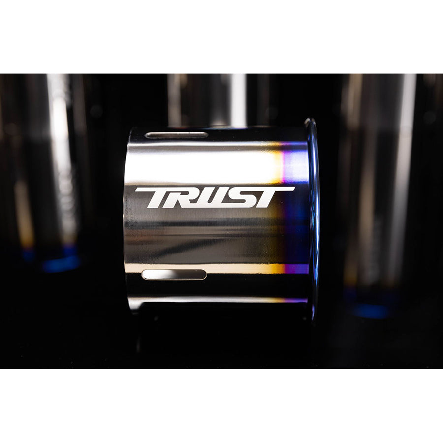 Greddy PE-TR Rolled Tip-Burnt-Ti L 130mm x 115mm