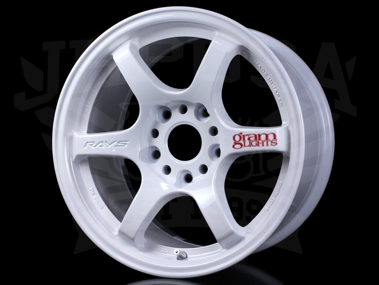 Gram Lights 57DR 15x8.0 +35 5-114.3 Champion White Wheel
