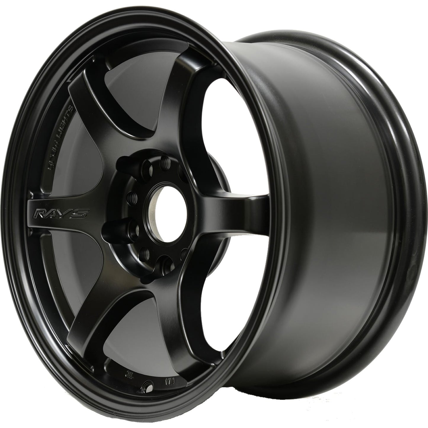 Gram Lights 57DR 17x9.0 +22 5-114.3 Semi Gloss Black Wheel
