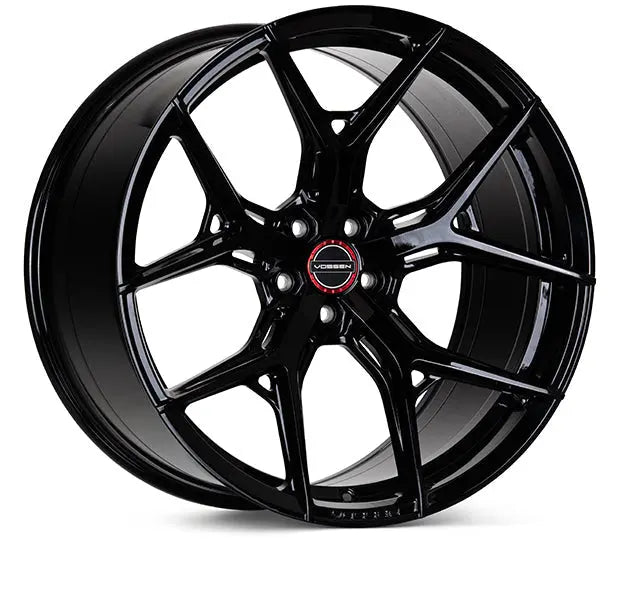 Vossen HF-5 20x10.5 / 5x112 / ET25 / Deep / 66.5 CB - Gloss Black Wheel Vossen