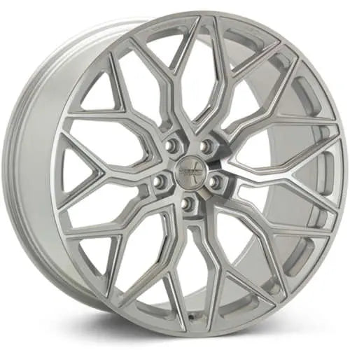 Vossen HF-2 22X10.5 / 5X120 / ET38 / Deep / 72.56 - Silver Polished Wheel- HF2-2B48