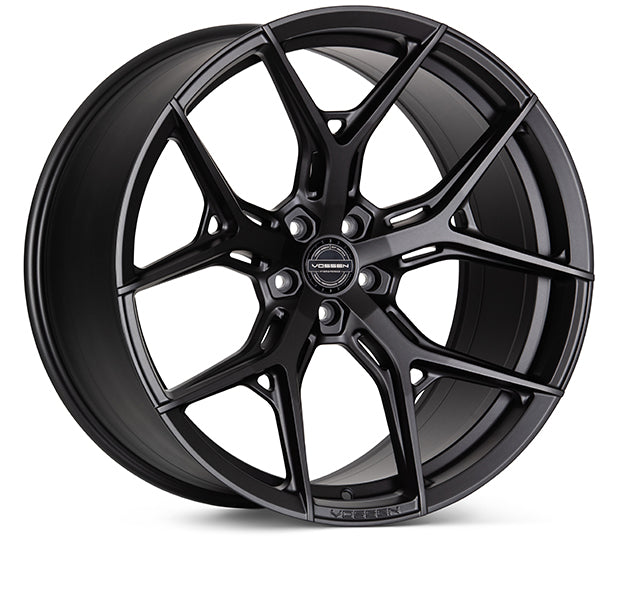 Vossen HF-5 - 20x9 / ET32 / 57.1 / 5X112 / Flat - Gloss Black - Huracan/R8 Fitment Front