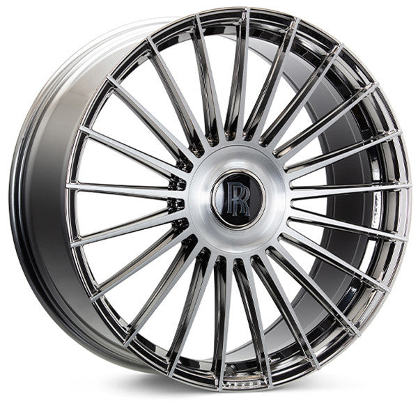 Vossen HF-8 22x9.5 / 5x120 BP / ET15 / 72.56 CB / Deep - EMC Polished / Brushed Wheel