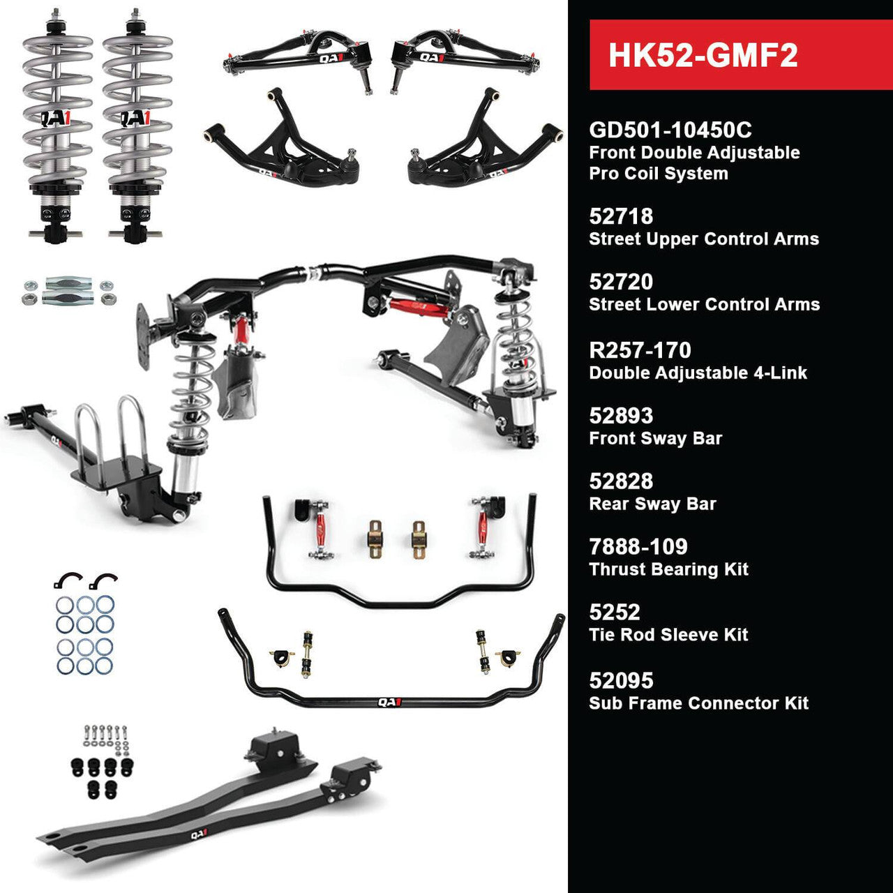 QA1 75-81 GM F-Body Level 3 Handling Kit