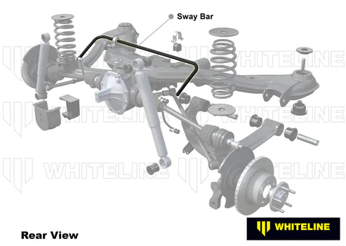 WHITELINE 5/83-3/91 BMW 3 SERIES E30 318/320/323/325 REAR 16MM ADJ HEAVY DUTY SWAYBAR - BBR36Z Whiteline