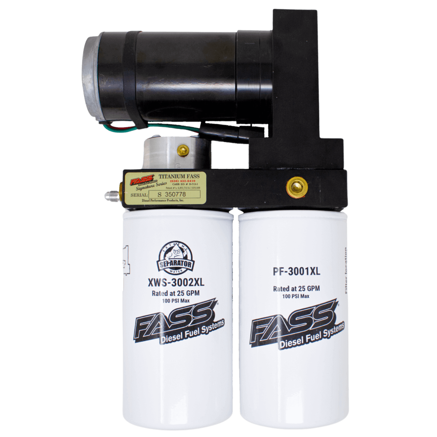 FASS Class 8 100gph/16-18psi Industrial Series Fuel Air Separation System IND UIM 100G