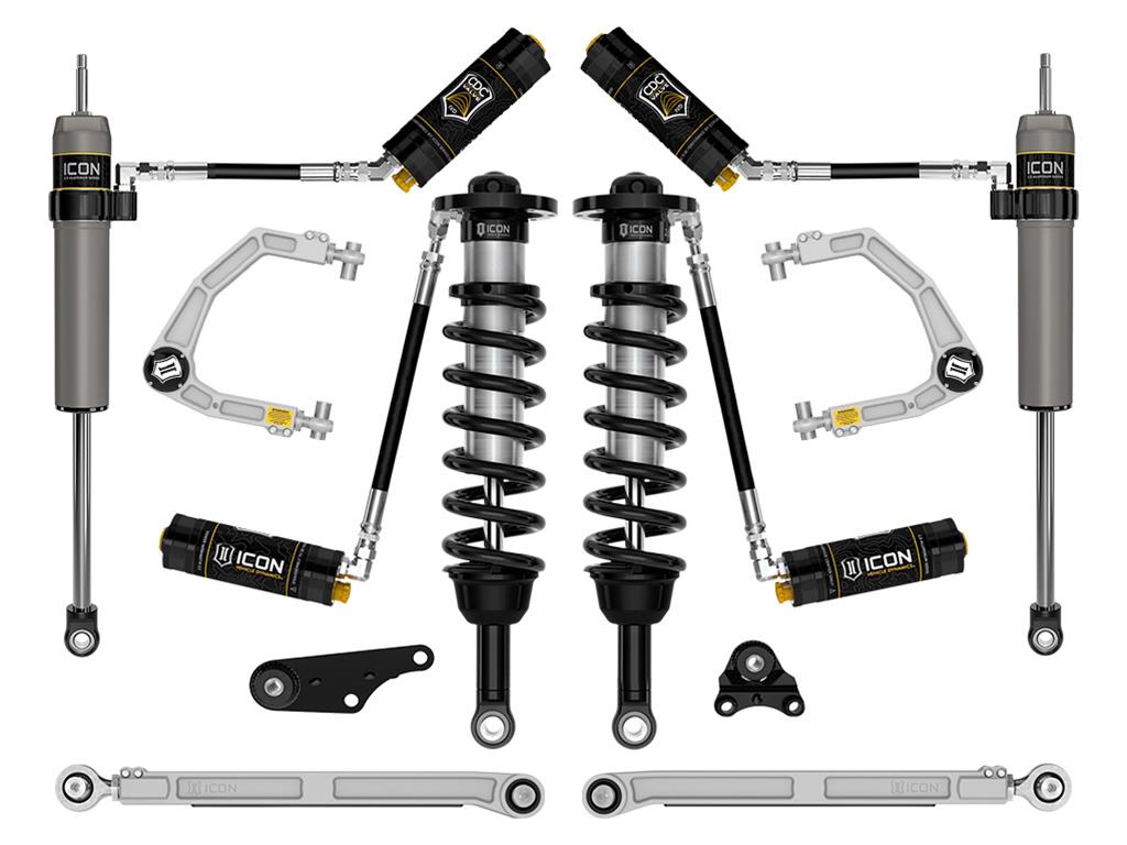 ICON 2024+ Toyota Tacoma 1.25in-3in Stage 8 Suspension System Billet