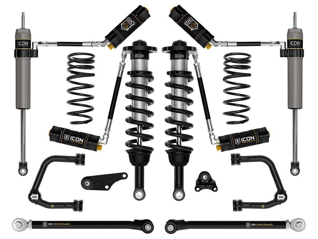 ICON 24+ Toyota Tacoma 1.25-3in Lift Stage 8 Suspension System Tubular UCA w/ Rear Springs