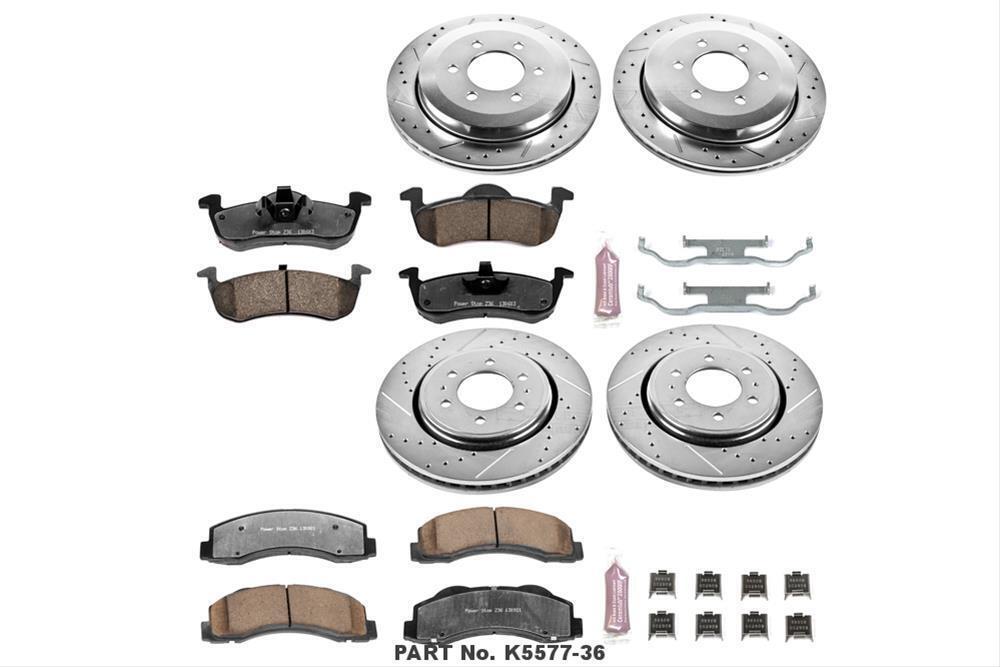 Power Stop 10-17 Lincoln Navigator Front and Rear Z36 Truck & Tow Kit w/Cals