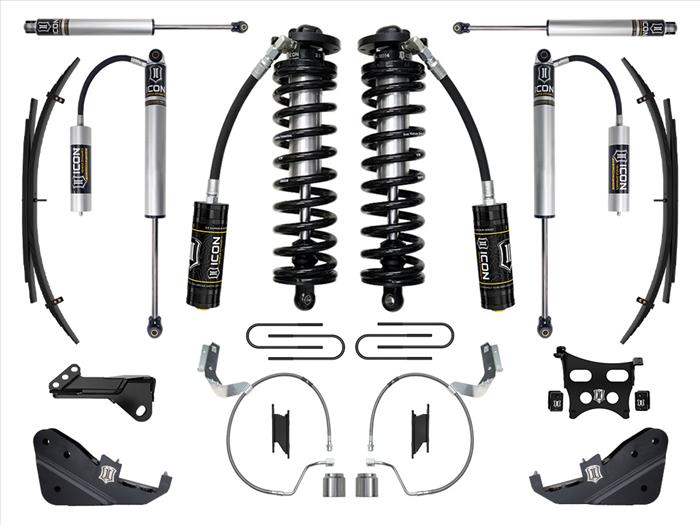 ICON 23-24 Ford F250/F350 Super Duty 4WD 4-5.5in Stage 2 Lift Coilover Conv System W/ Exp Packs