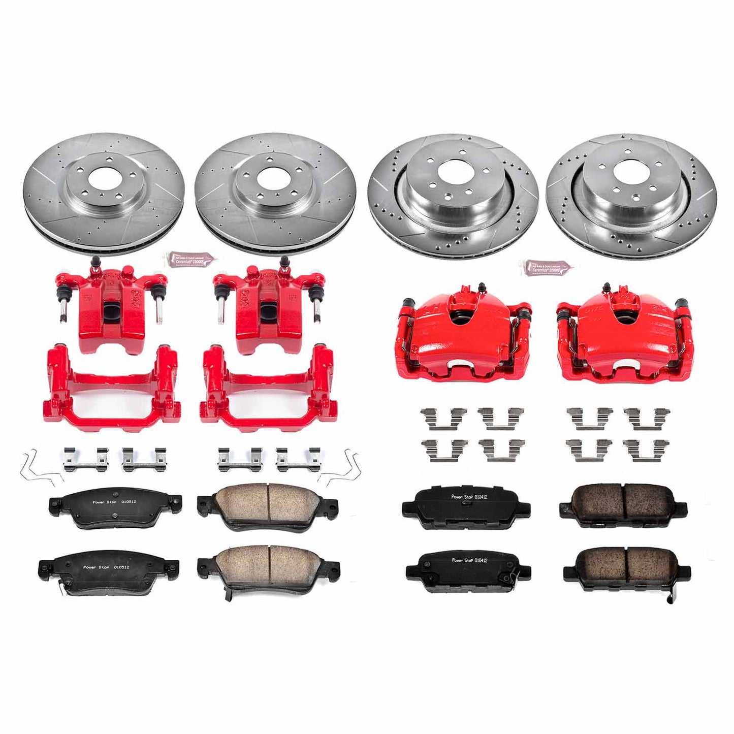 Power Stop 14-15 Infiniti Q60 Front and Rear Z23 Evolution Kit w/Calipers