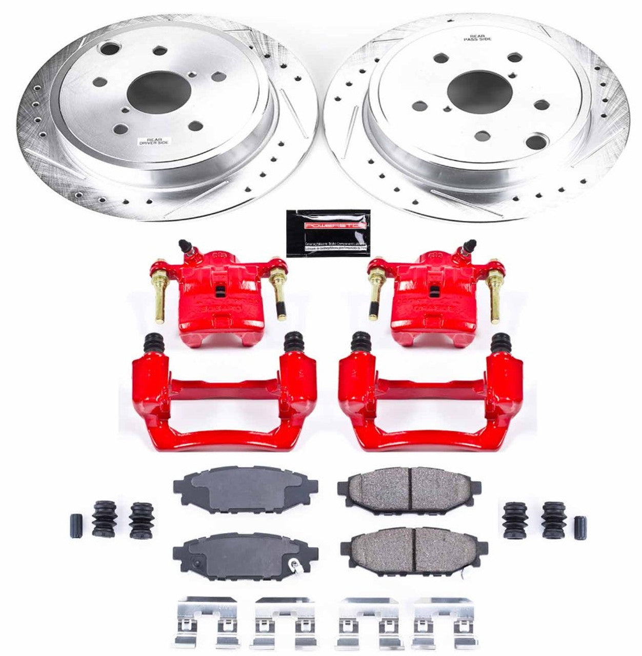 Power Stop 15-19 Subaru WRX Rear Z23 Evolution Sport Brake Kit w/Calipers