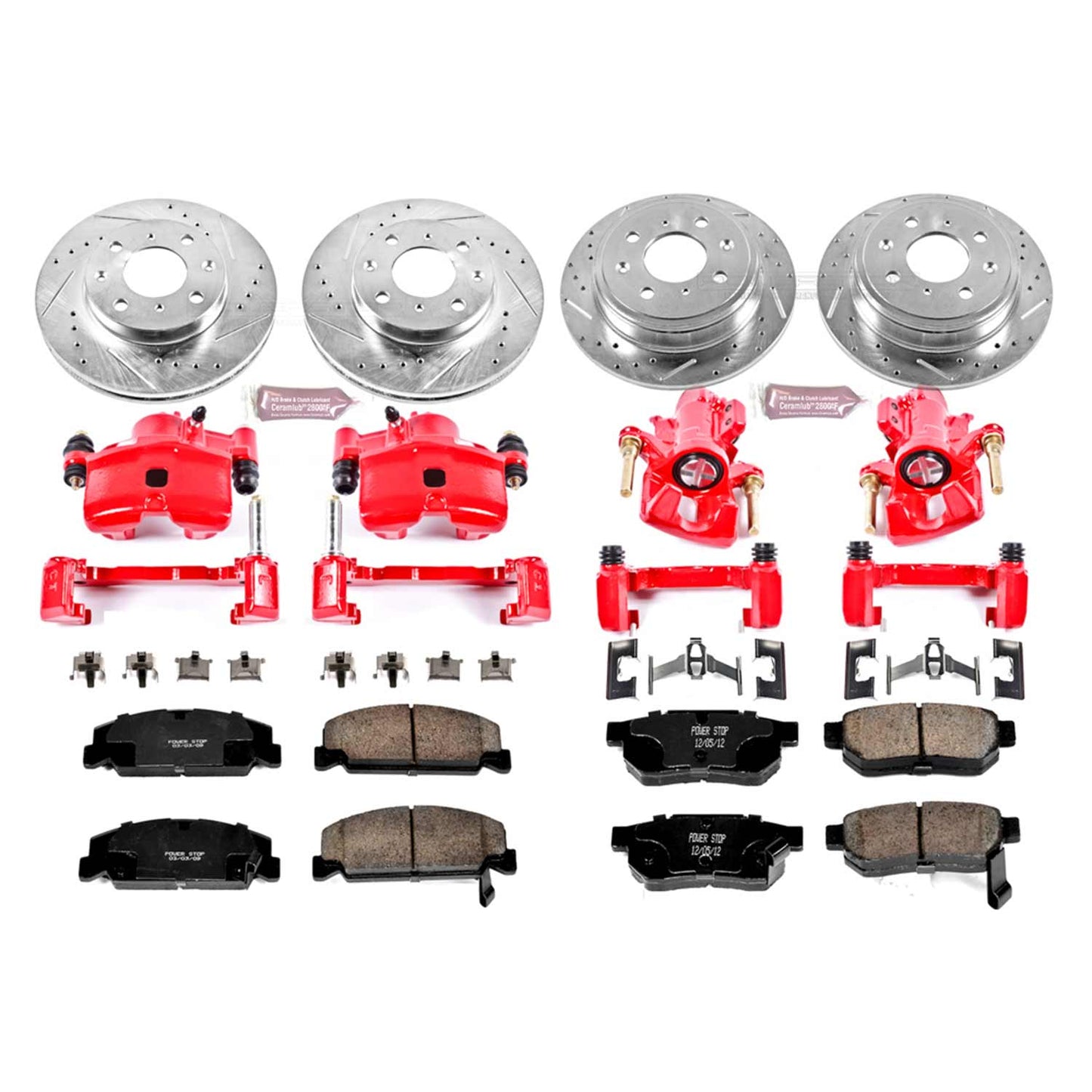 Power Stop 92-95 Honda Civic Front & Rear Z23 Evolution Sport Brake Kit