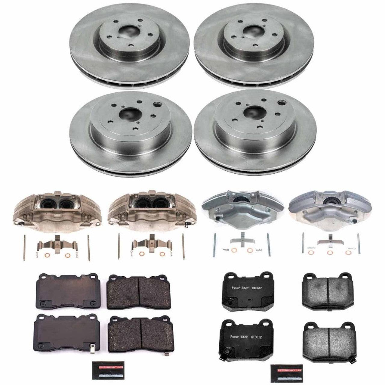 Power Stop 08-14 Subaru Impreza Front & Rear Z26 Street Warrior Brake Kit