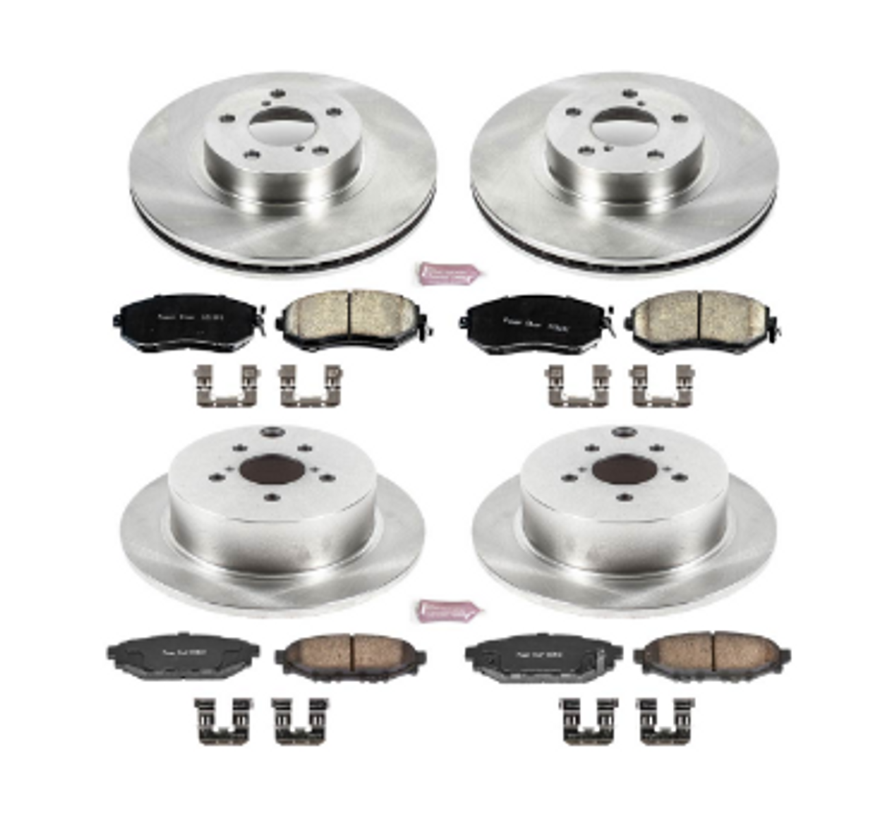 Power Stop 12-16 Subaru Impreza Front & Rear Z17 Evolution Geomet Coated Brake Kit