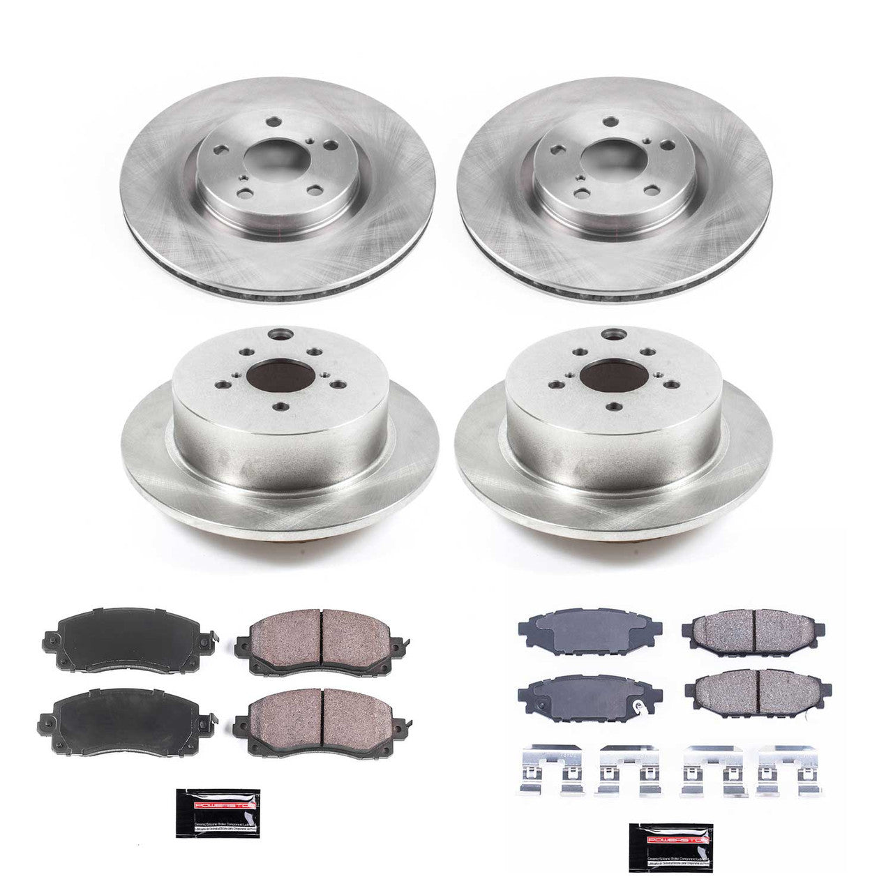 Power Stop 17-19 Subaru Impreza Front & Rear Z17 Evolution Geomet Coated Brake Kit