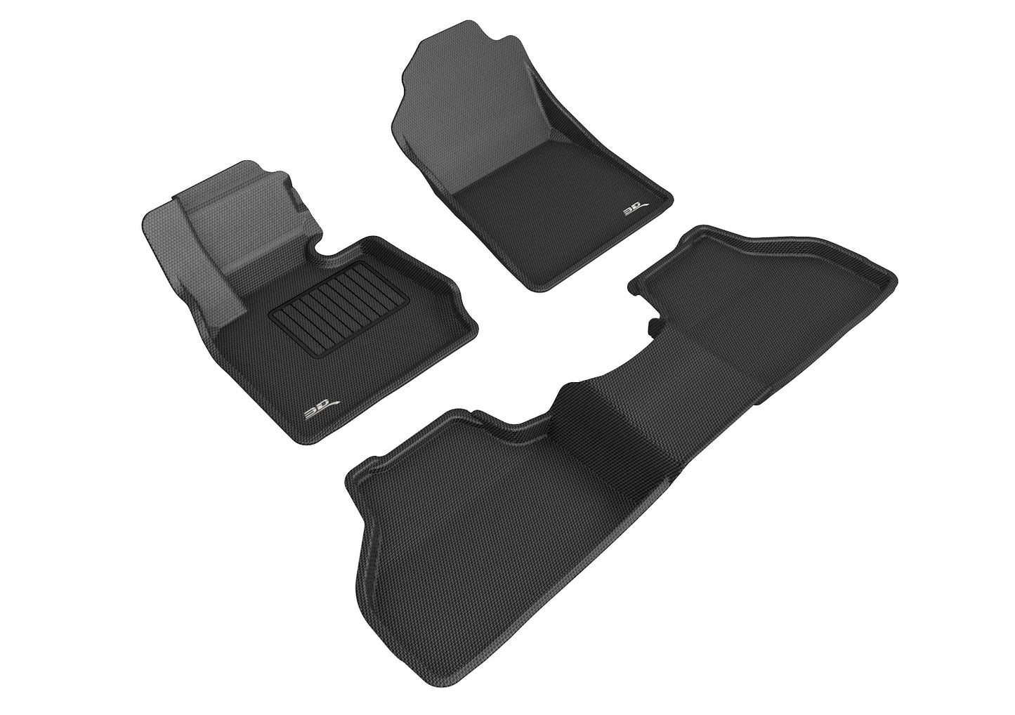 3D MAXpider L1BM03201509 2011-2018 BMW X3/X4 F25/F26 Kagu 1st & 2nd Row Floormats - Black