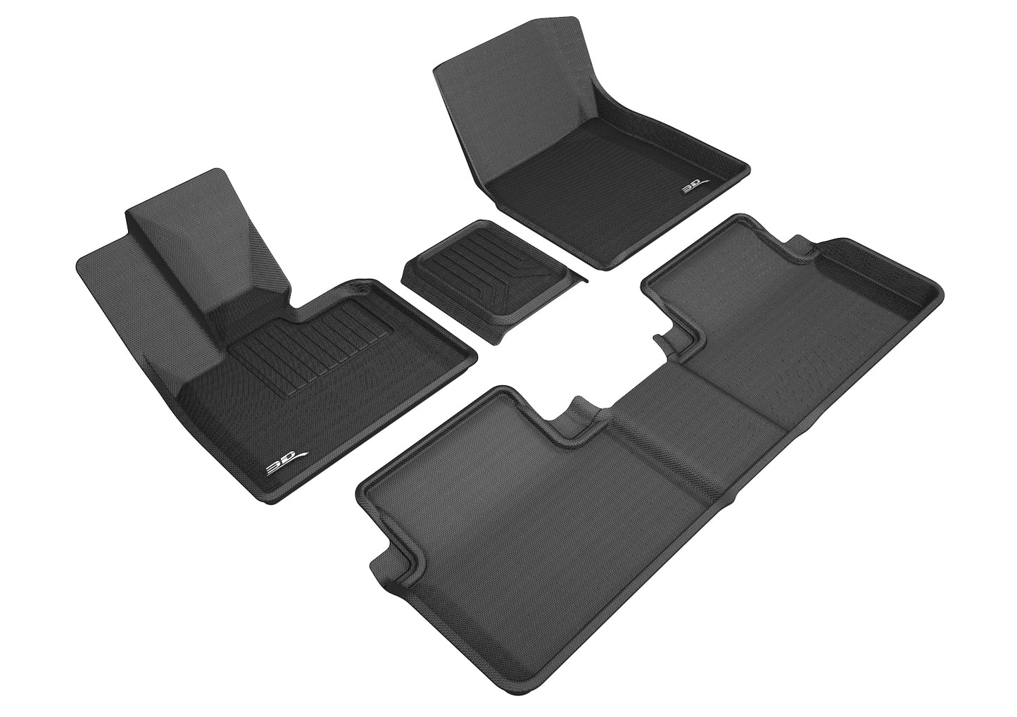 3D MAXpider L1BM09401509 14-19 BMW I3 Kagu 1st 2nd Row Floormats - Black