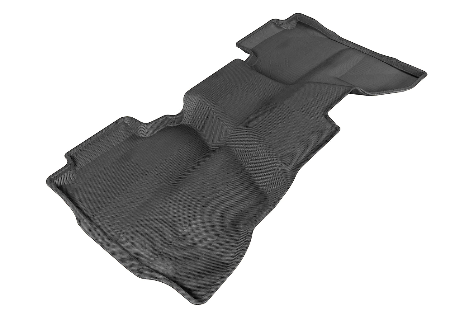 3D MAXpider L1CH03921509 2014-2019 Chevrolet/GMC Silverado Double Cab Kagu 2nd Row Floormats - Black