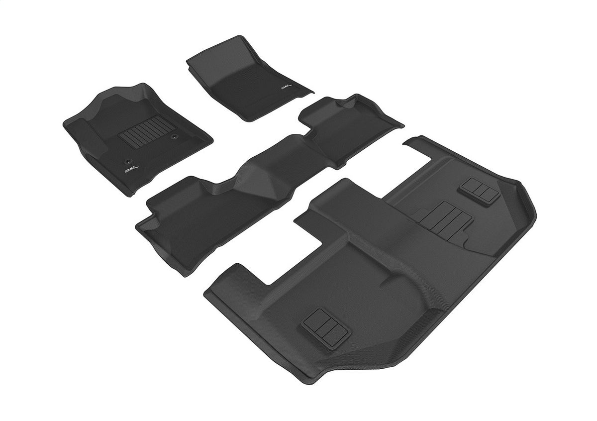 3D MAXpider KAGU 1st-3rd Row Floor Mats for 2015-2020 Chevrolet Suburban - L1CH07501509