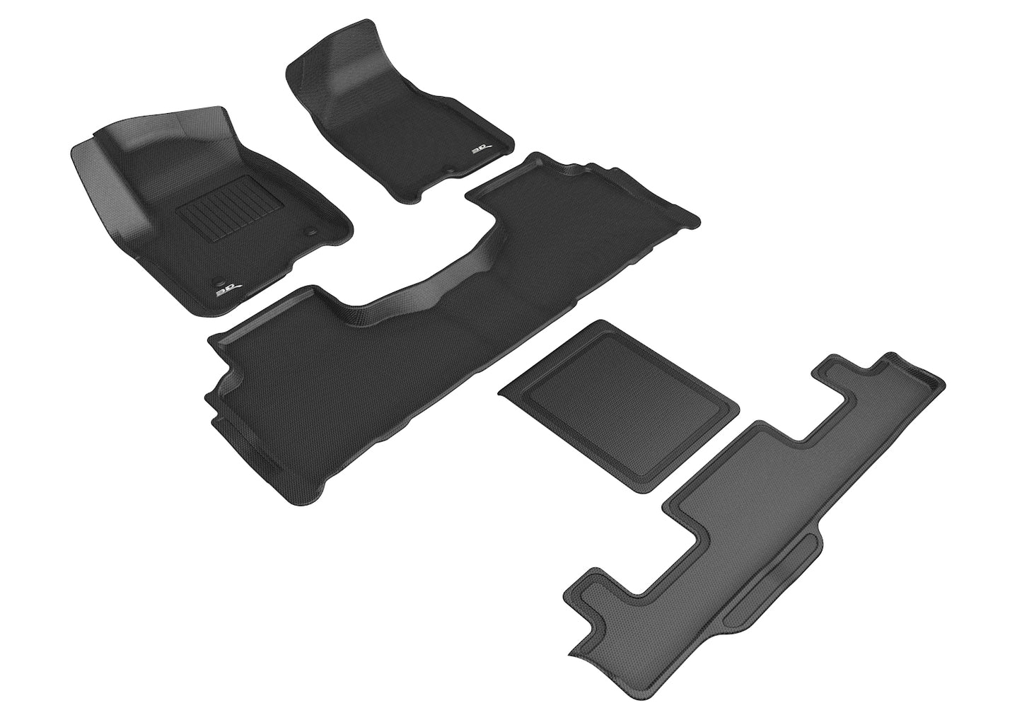 3D Maxpider L1CH09301509 21-24 Chevrolet Tahoe 7-Seat Kagu Black R1 R2 R3