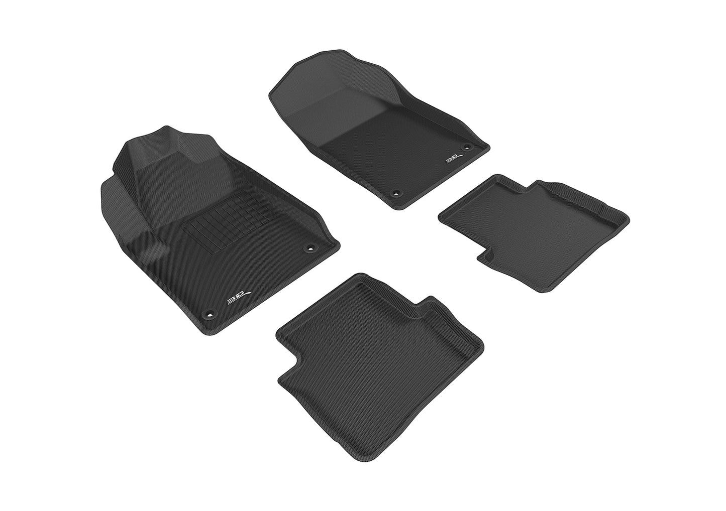 3D MAXpider L1DG02301509 2013-2017 Dodge Dart Kagu 1st & 2nd Row Floormats - Black