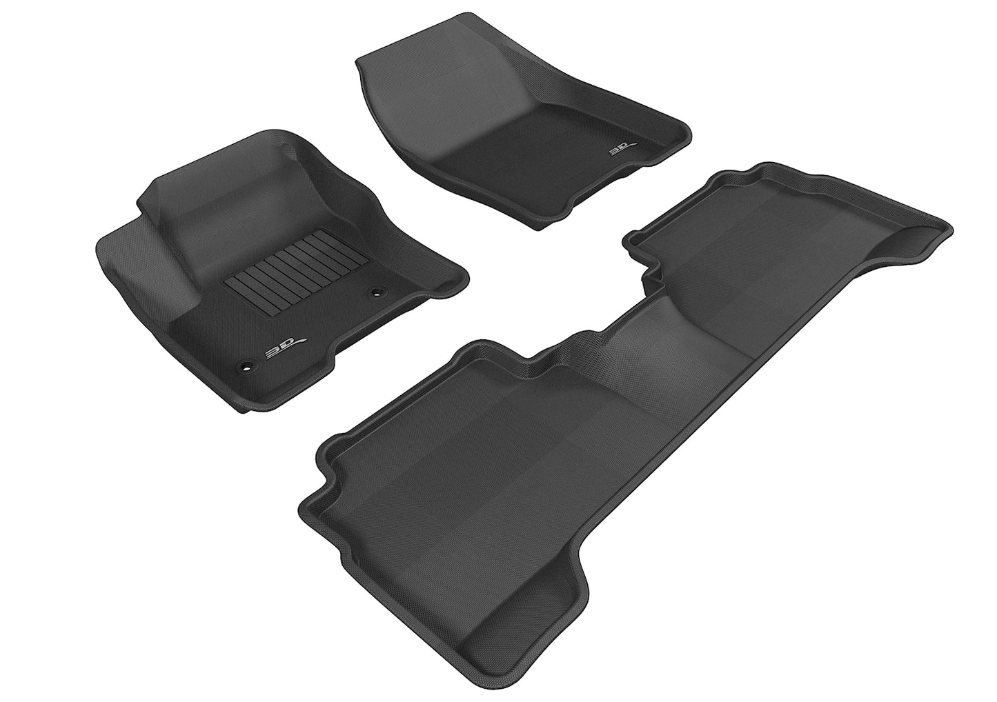 3D MAXpider L1FR05601509 2013-2018 Ford C-Max/Escape Kagu 1st & 2nd Row Floormats - Black