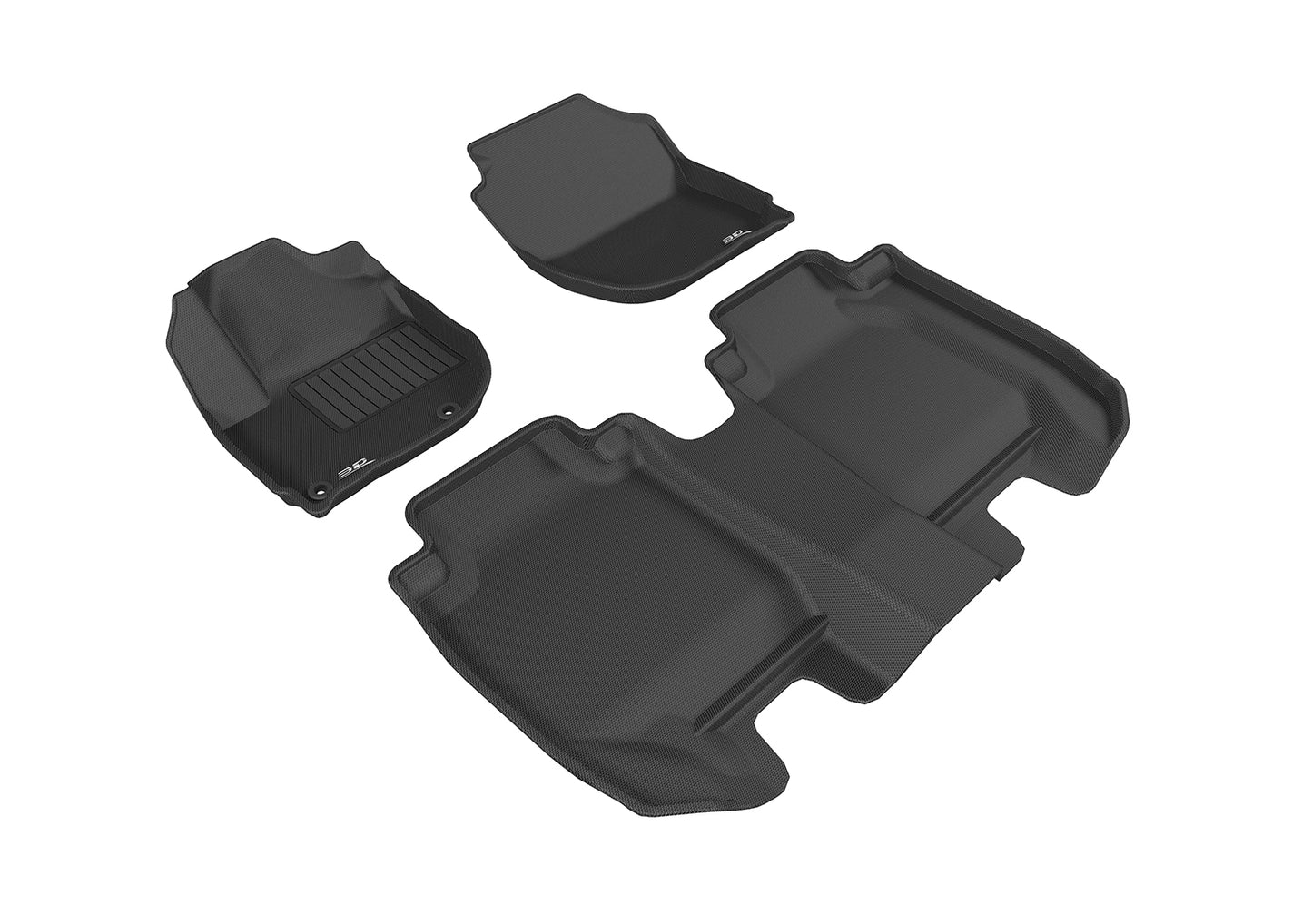 3D MAXpider L1HD08501509 2016-2020 Honda Hr-V Kagu 1st & 2nd Row Floormats - Black