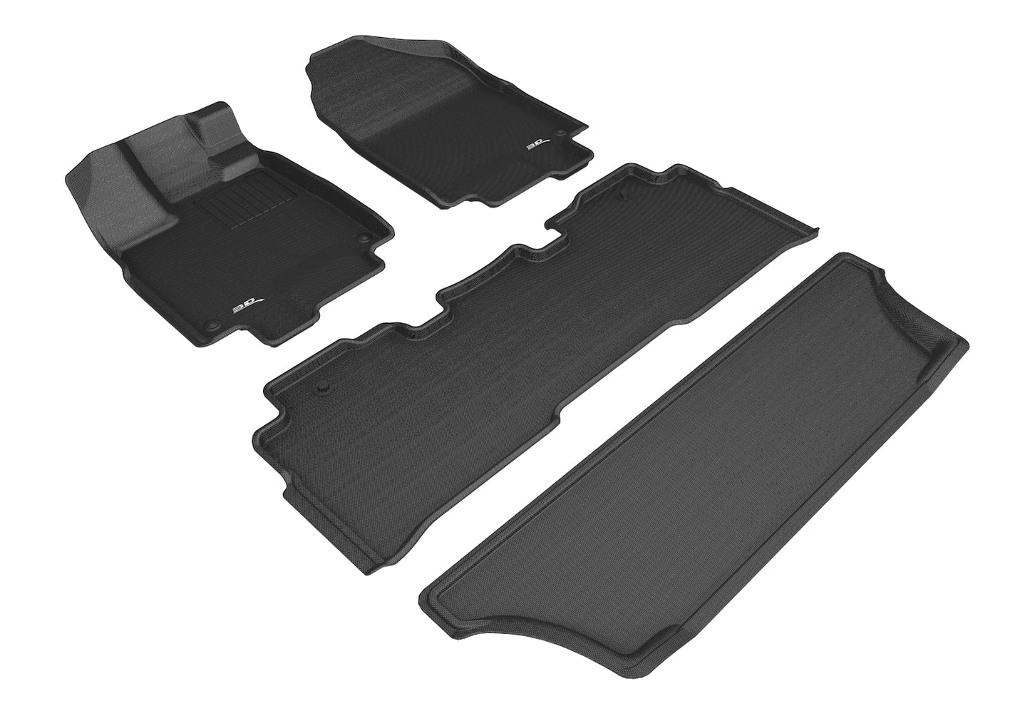 3D MAXpider L1HD09101509 2018-2020 Honda Odyssey Kagu 1st & 2nd & 3rd Row Floormats - Black