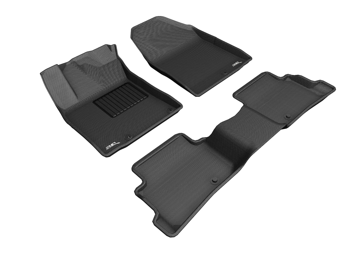 3D MAXpider L1HY09101509 2019-2020 Hyundai Kona Electric Kagu 1st & 2nd Row Floormats - Black