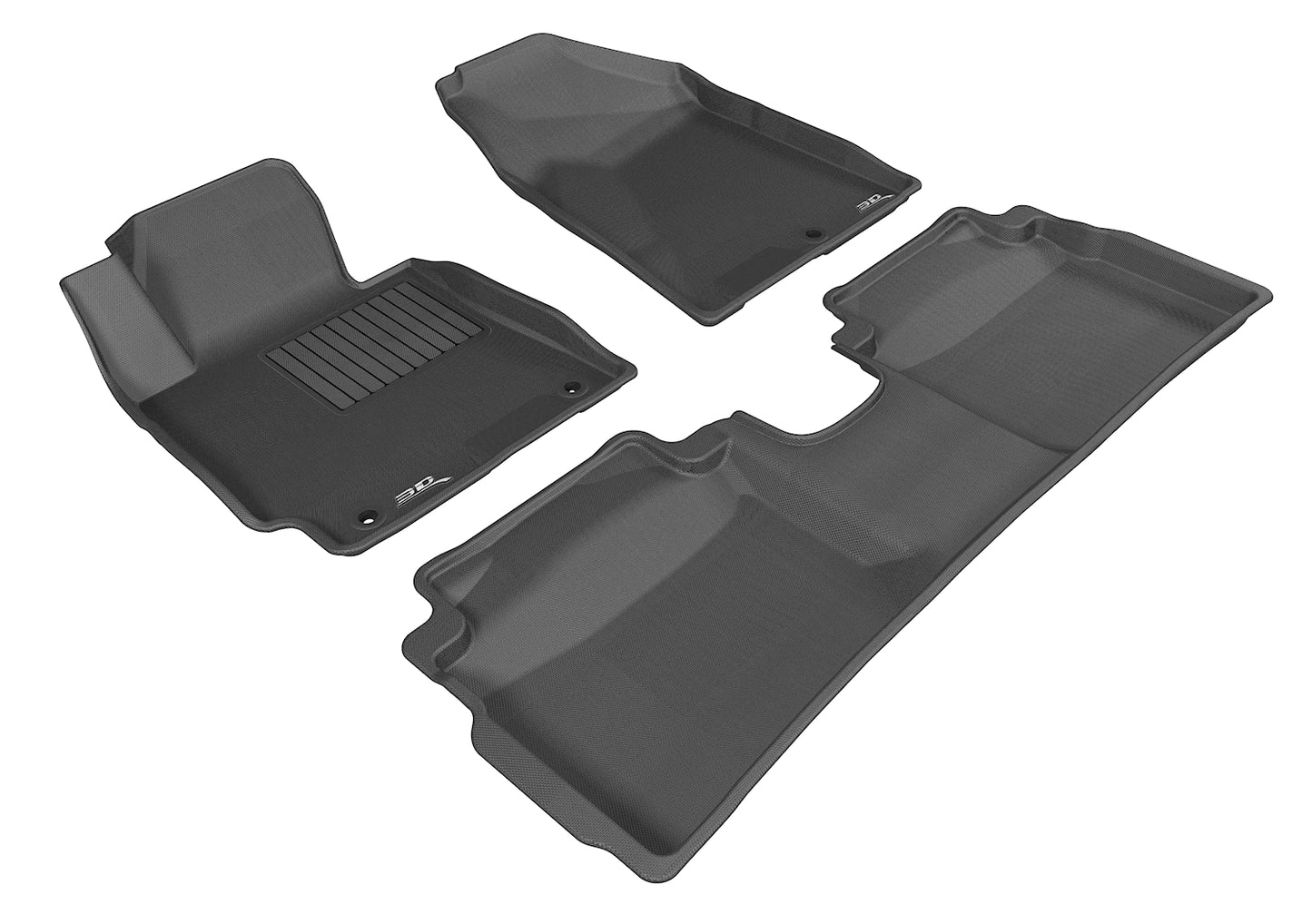 3D MAXpider L1KA01701509 2014-2018 Kia Forte Kagu 1st & 2nd Row Floormats - Black