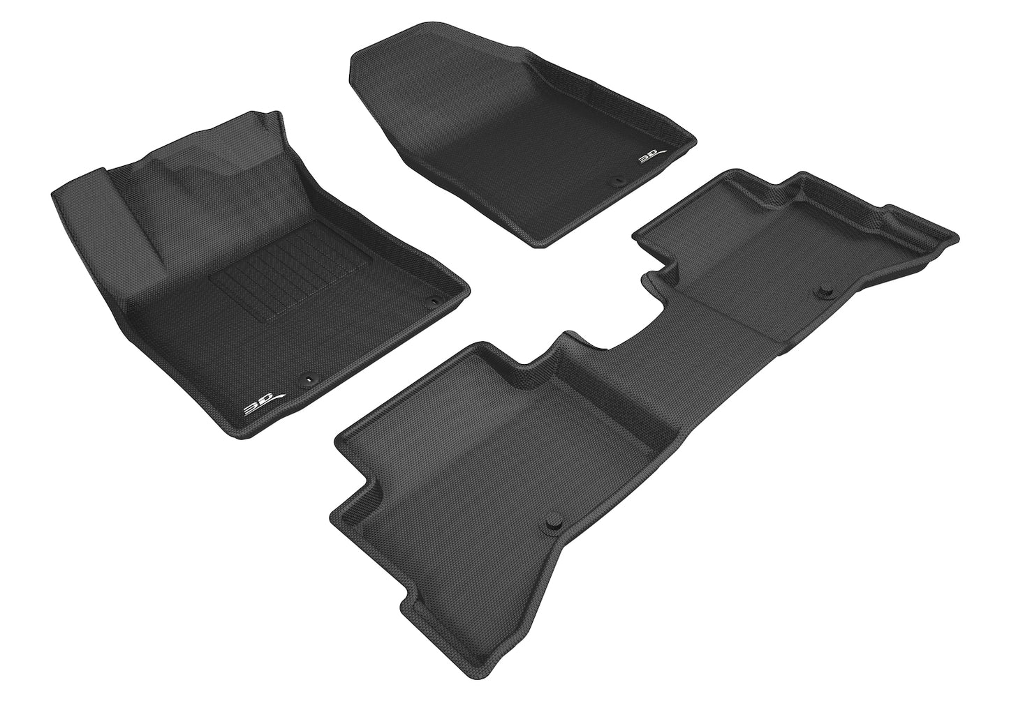 3D MAXpider L1KA04401509 2017-2019 Kia Niro Kagu 1st & 2nd Row Floormats - Black