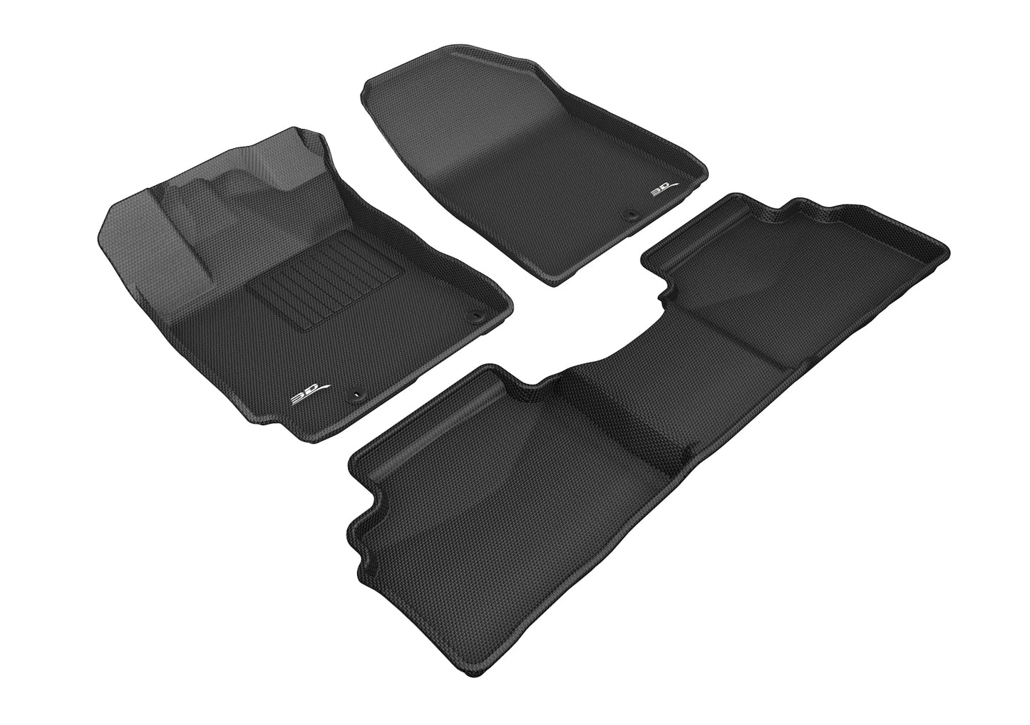 3D MAXpider L1KA04701509 2019-2020 Kia Forte Kagu 1st & 2nd Row Floormats - Black