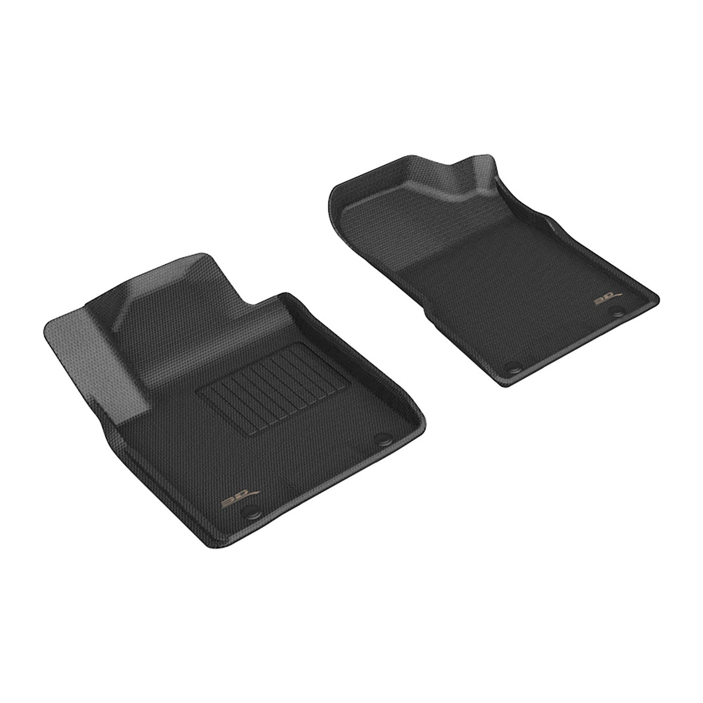3D Maxpider L1NS14611509 19-24 Nissan Armada Kagu Front Floor Mat- Black R1