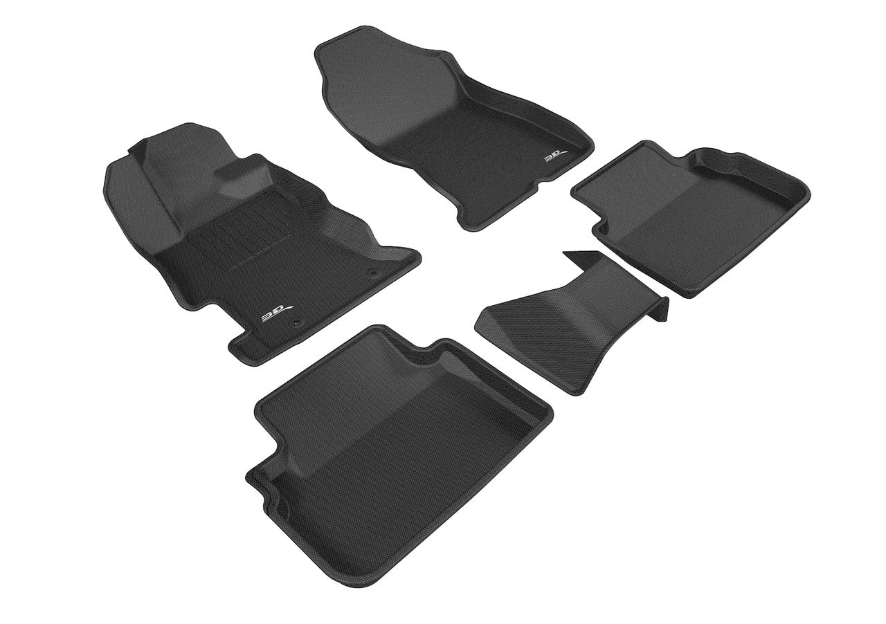 3D MAXpider L1SB02201509 2017-2019 Subaru Impreza Kagu 1st & 2nd Row Floormats - Black
