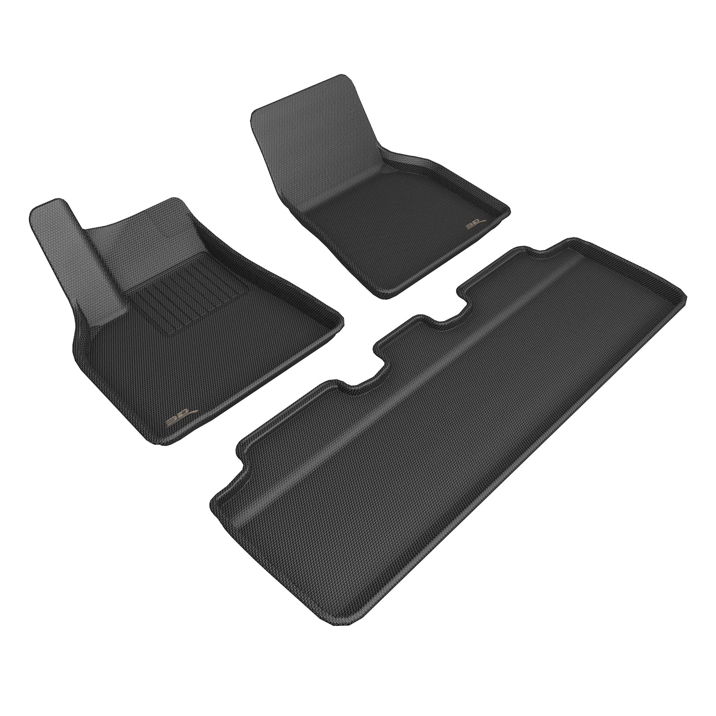 3D MAXpider L1TL01701509 2020-2020 Tesla Model Y Kagu 1st & 2nd Row Floormats - Black