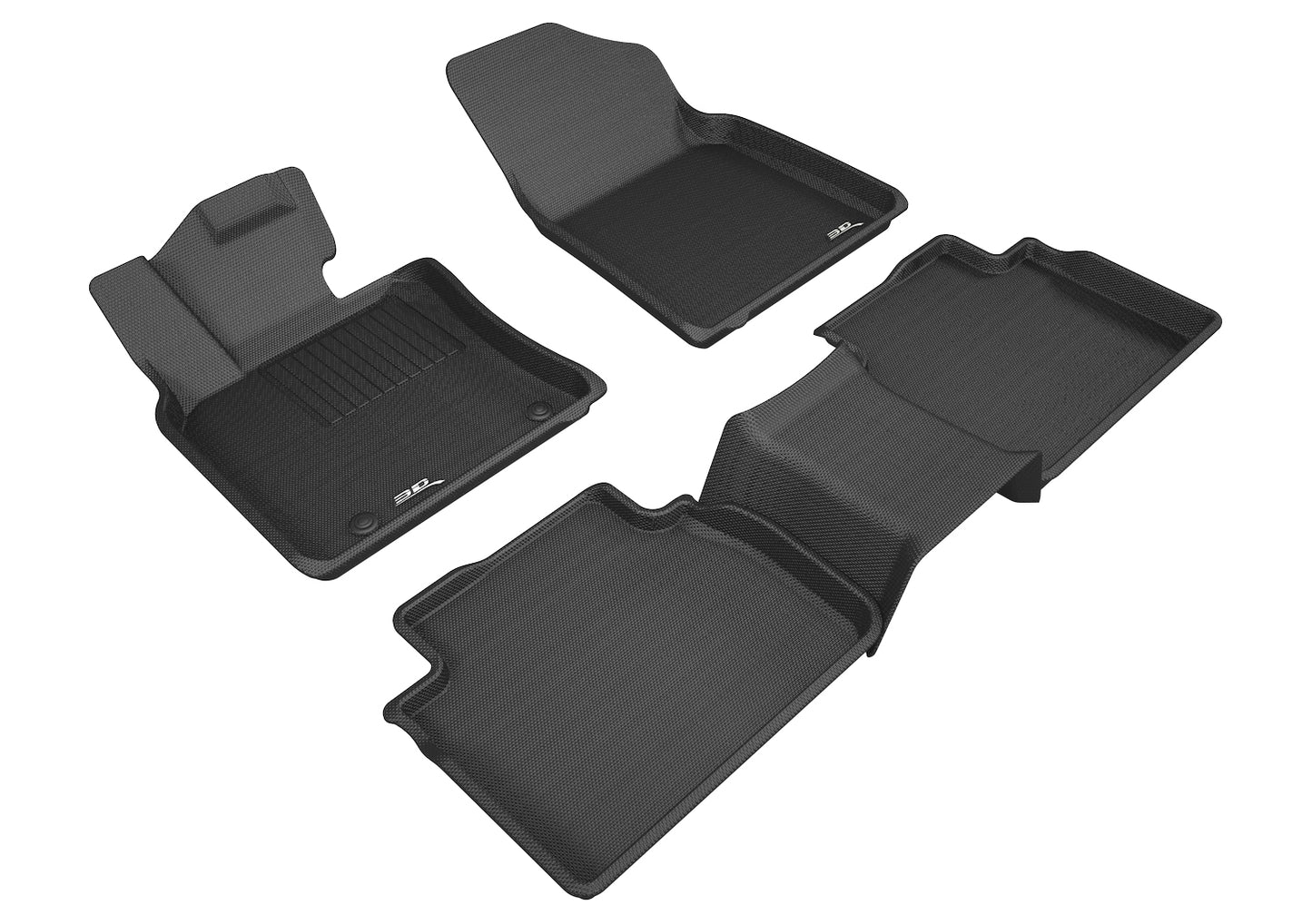 3D MAXpider L1TY23701509 2018-2020 Toyota Camry Kagu 1st & 2nd Row Floormats - Black