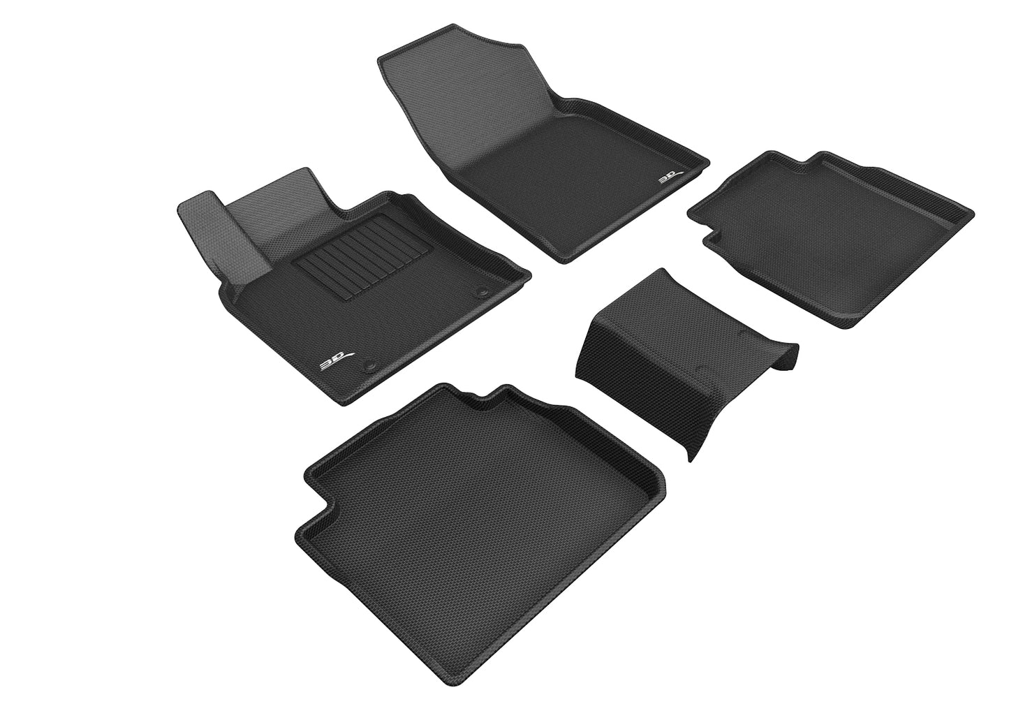 3D MAXpider L1TY24501509 2019-2020 Toyota Avalon Kagu 1st & 2nd Row Floormats - Black