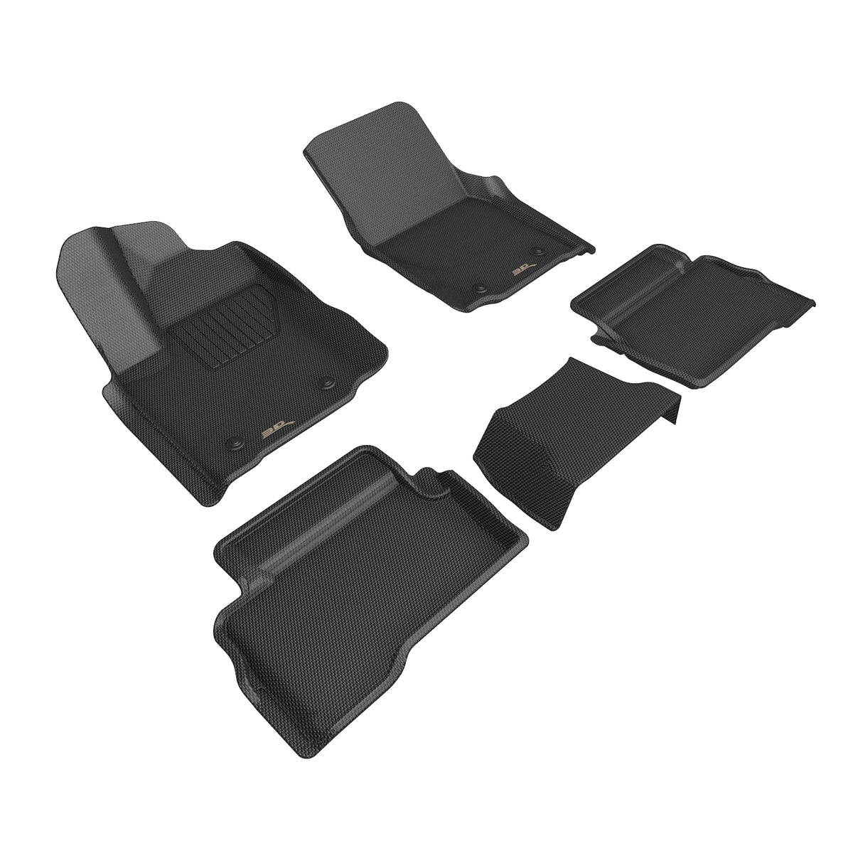 3D MAXpider KAGU 1st & 2nd Row Floor Mats for 2024-2026 Tacoma Gas Double Cab - L1TY32201509