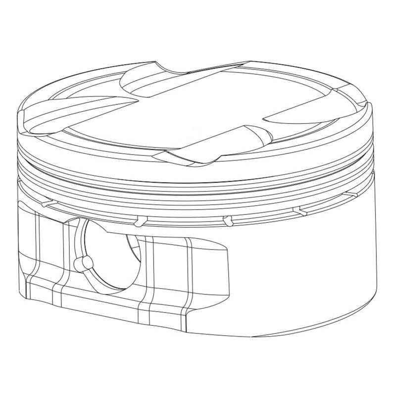 CP Pistons 9.5:1 Turbo Piston Kit for 99-07 Suzuki Hayabusa - M4008A