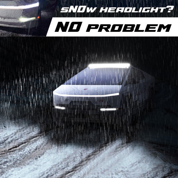 XK Glow Tesla Cybertruck XKmax 50in Roof LED Off-Road Light Bar w/ RGBW Chasing DRL & App Control