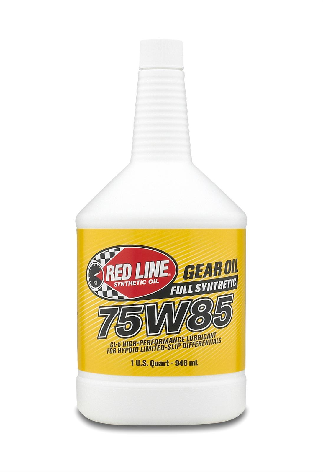 Red Line 50104 75W‑85 Full Synthetic GL‑5 Gear Oil – 1 Quart Red Line
