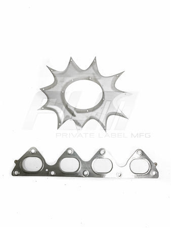 PLM Power Driven B-Series Hood Exit Race Header with 4-1 Megaphone B18 B20 PrivateLabelMfg