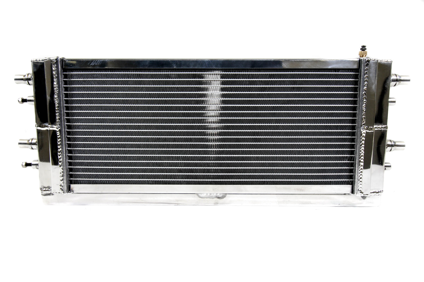 Front view of PLM heat exchanger for 2015–2019 Chevrolet Corvette Z06 C7