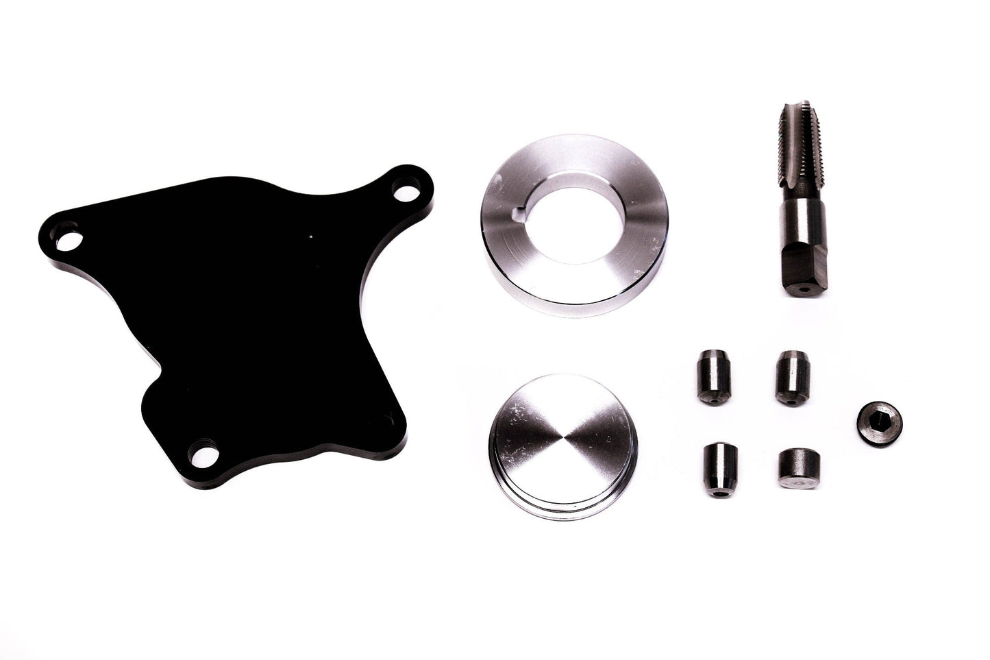 PLM Balance Shaft Eliminator Kit components laid out for Honda F23