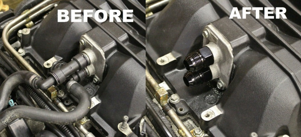 Precision Works CTS-V ZL1 6.2L LSA Supercharger Coolant Line -12AN Adapter Fittings PrivateLabelMfg