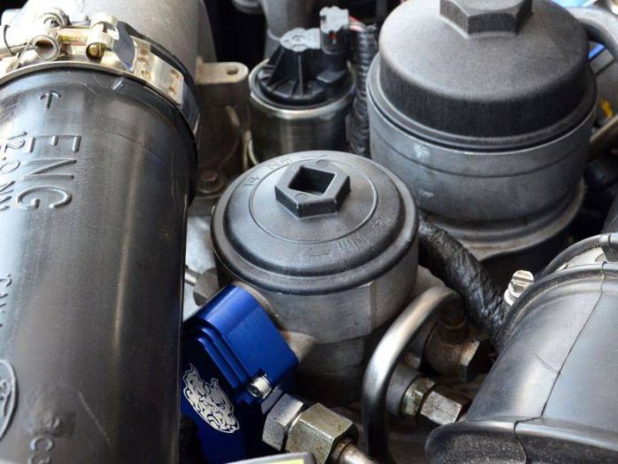 Sinister Diesel Blue Spring Kit with Billet Spring Housing for 2003-2007 Ford Powerstroke 6.0L Sinister Diesel