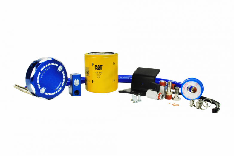 Sinister Diesel Coolant Filtration System (W/ CAT) for 2020-2022 Ford Powerstroke 6.7L Sinister Diesel